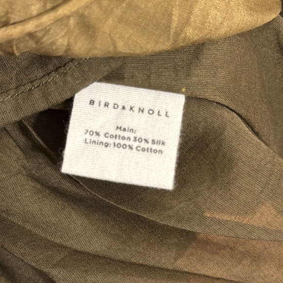 BIRD & KNOLL olive mini dress - Picture 4 of 4